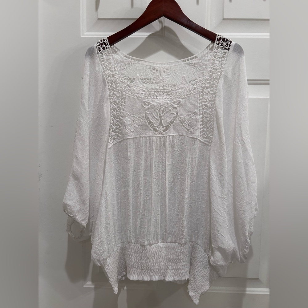 My Beloved White Embroidered Blouse